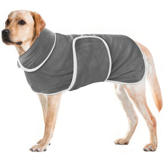 Super Absorbent Dog Bathrobe for Dogs Drying Coat - The Pack Ruler